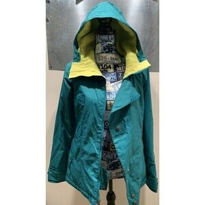 Burton Dryride Ski Jacket Insulated Parka Juniors Small Teal Full Zip Snowboard